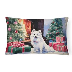 3 x 16 x 12 in. Japanese Spitz Cozy Christmas Throw Pillow