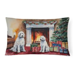 3 x 16 x 12 in. Komondor Cozy Christmas Throw Pillow