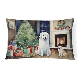 3 x 16 x 12 in. Kuvasz Cozy Christmas Throw Pillow