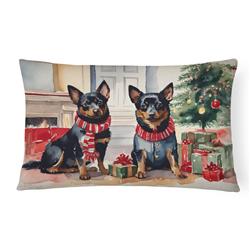3 x 16 x 12 in. Lancashire Heeler Cozy Christmas Throw Pillow