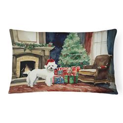 3 x 16 x 12 in. Maltese Cozy Christmas Throw Pillow