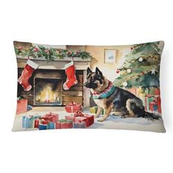 3 x 16 x 12 in. Norwegian Buhund Cozy Christmas Throw Pillow
