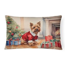 3 x 16 x 12 in. Norwich Terrier Cozy Christmas Throw Pillow
