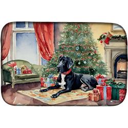 0.2 x 21 x 14 in. Great Dane Cozy Christmas Dish Drying Mat
