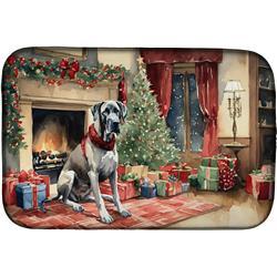 0.2 x 21 x 14 in. Great Dane Cozy Christmas Dish Drying Mat