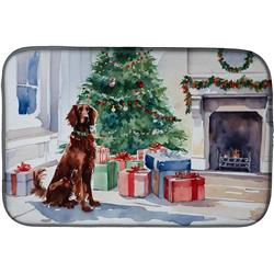 0.2 x 21 x 14 in. Irish Setter Cozy Christmas Dish Drying Mat