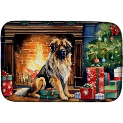 0.2 x 21 x 14 in. Leonberger Cozy Christmas Dish Drying Mat