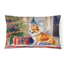 3 x 16 x 12 in. Corgi Cozy Christmas Throw Pillow