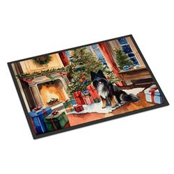 0.15 x 24 x 36 in. Keeshond Cozy Christmas Doormat