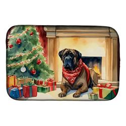 0.2 x 21 x 14 in. Bullmastiff Cozy Christmas Dish Drying Mat