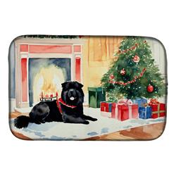 0.2 x 21 x 14 in. Chow Chow Cozy Christmas Dish Drying Mat