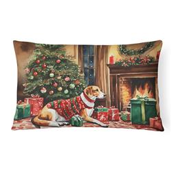 3 x 16 x 12 in. American Foxhound Cozy Christmas Throw Pillow