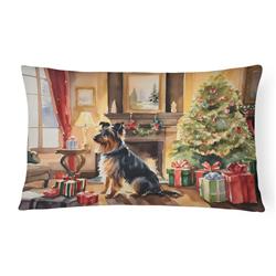 3 x 16 x 12 in. Australian Terrier Cozy Christmas Throw Pillow