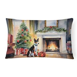 3 x 16 x 12 in. Basenji Cozy Christmas Throw Pillow