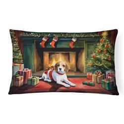 3 x 16 x 12 in. Beagle Cozy Christmas Throw Pillow