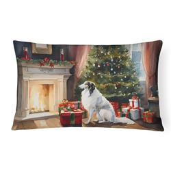 3 x 16 x 12 in. Borzoi Cozy Christmas Throw Pillow