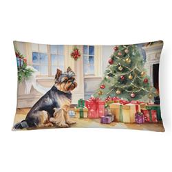 3 x 16 x 12 in. Brussels Griffon Cozy Christmas Throw Pillow