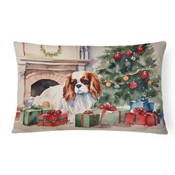 3 x 16 x 12 in. Cavalier Spaniel Cozy Christmas Throw Pillow