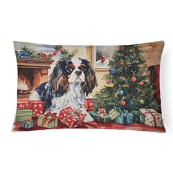 3 x 16 x 12 in. Cavalier Spaniel Cozy Christmas Throw Pillow