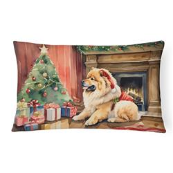 3 x 16 x 12 in. Chow Chow Cozy Christmas Throw Pillow