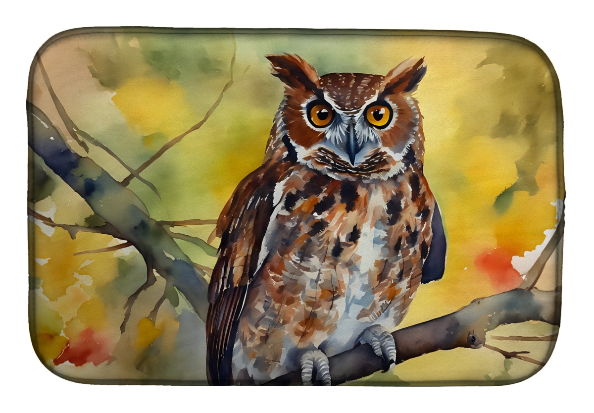 DAC3218DDM 21 x 14 in.  Eastern Screech Owl Dish Drying Mat