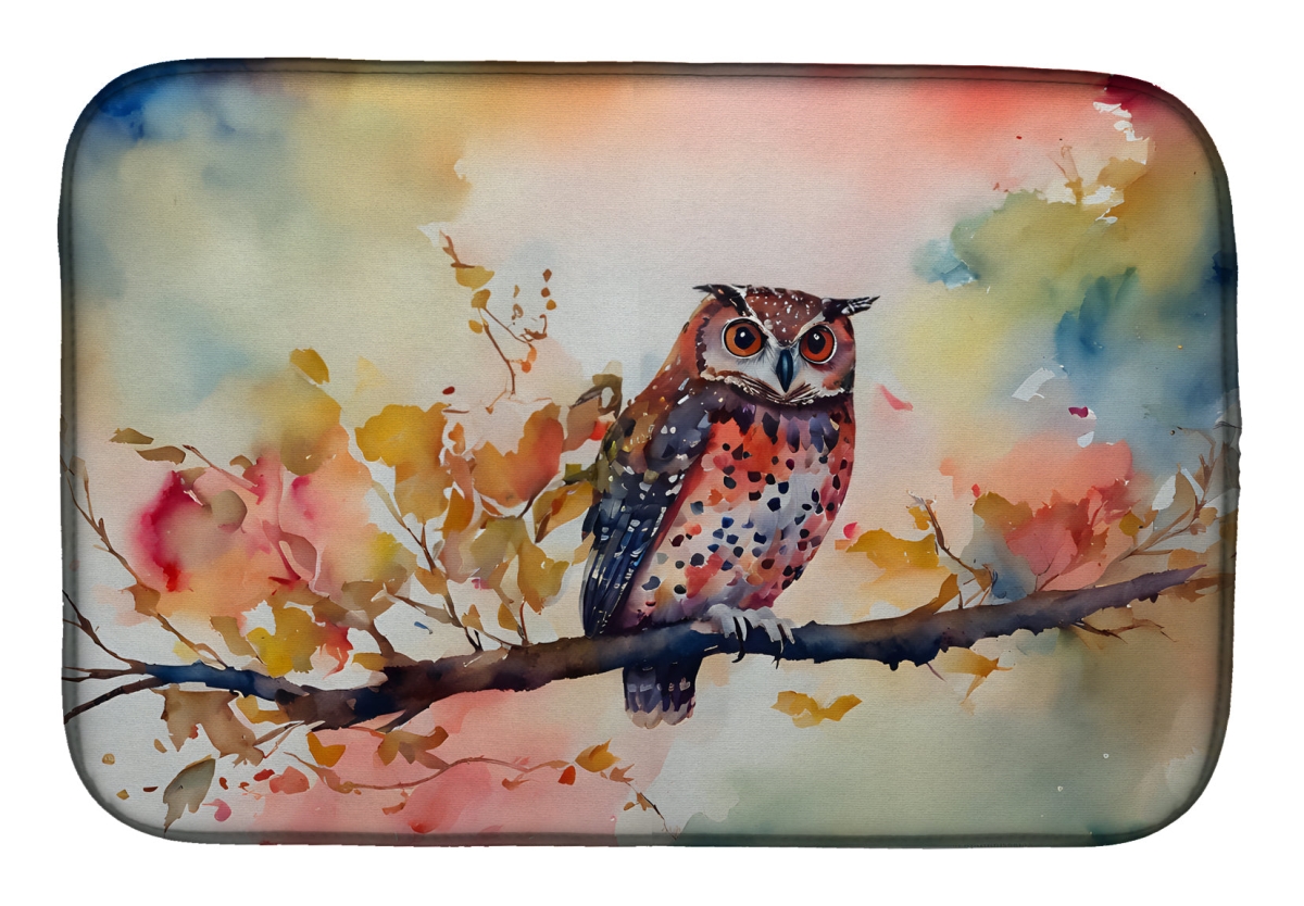 DAC3220DDM 21 x 14 in.  Elf Owl Dish Drying Mat