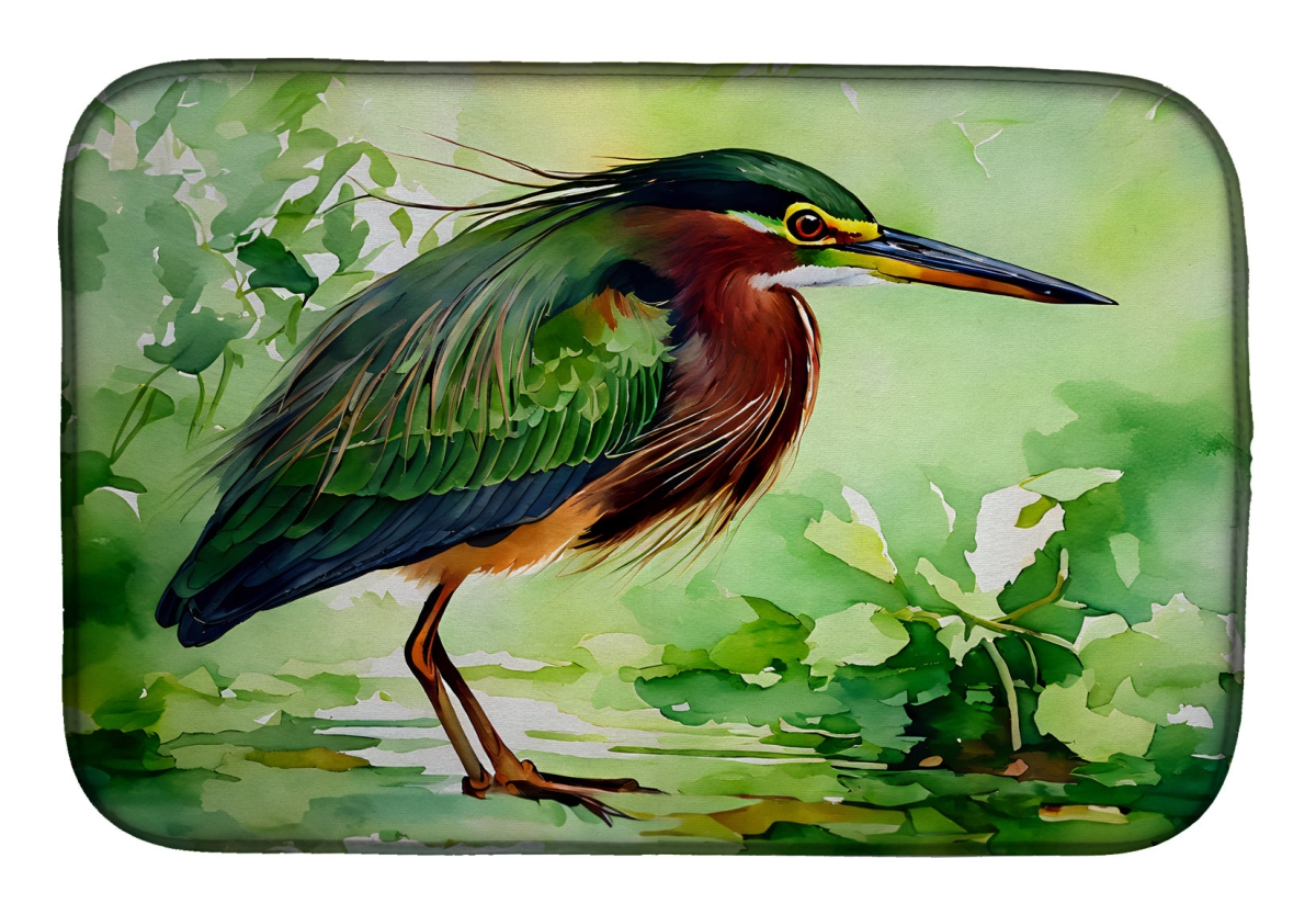 DAC3227DDM 21 x 14 in.  Green Heron Dish Drying Mat