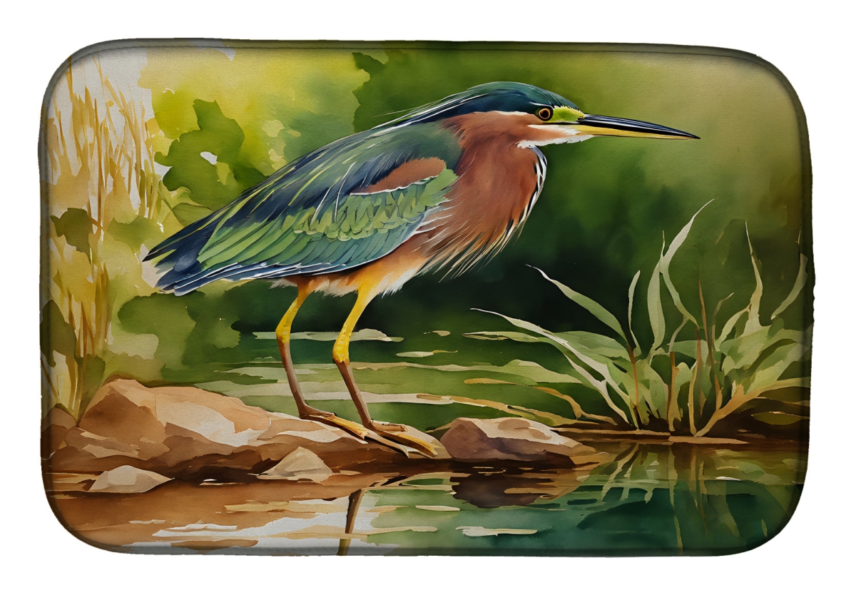 DAC3229DDM 21 x 14 in.  Green Heron Dish Drying Mat