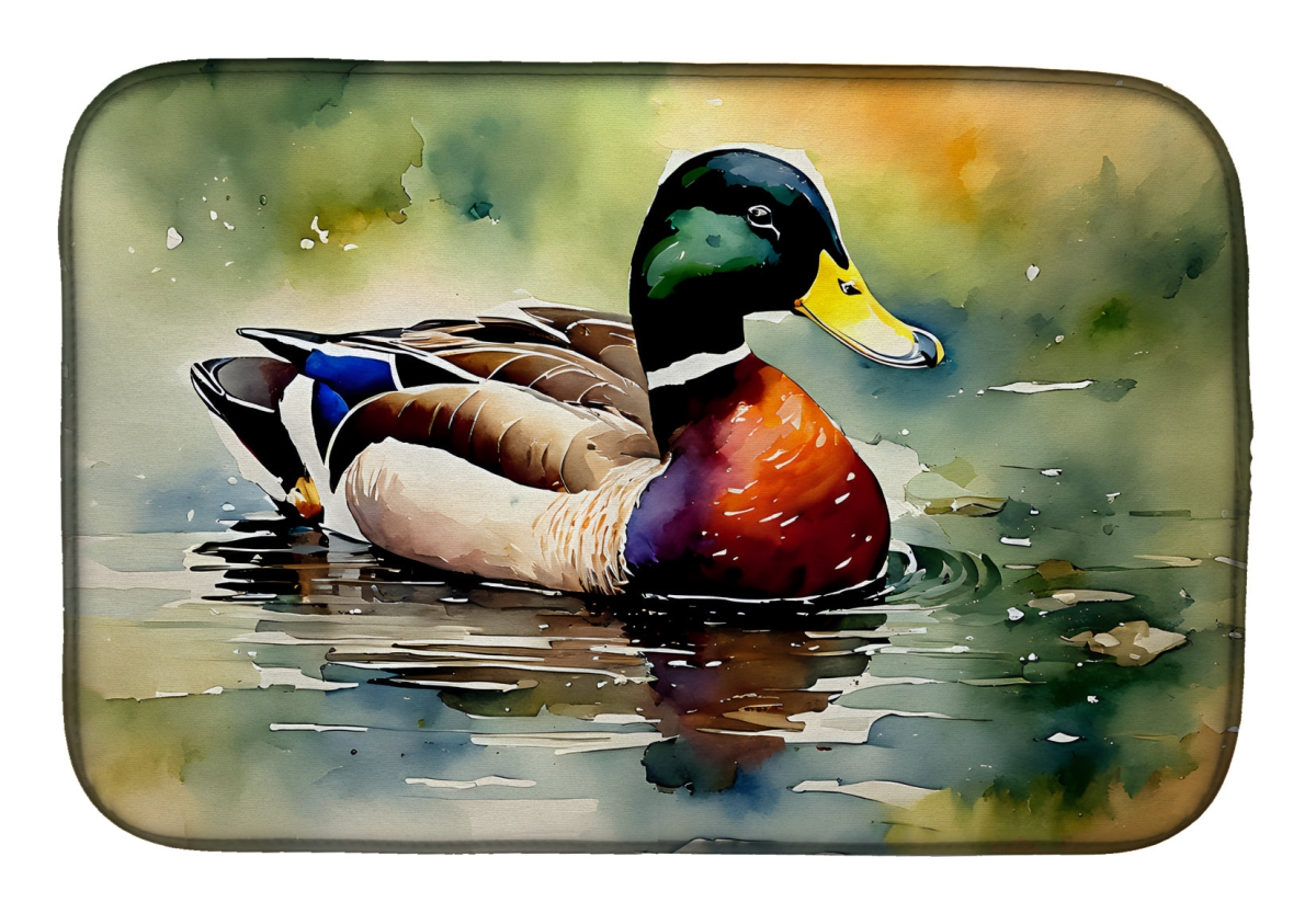 21 x 14 in. Unisex Mallard Dish Drying Mat