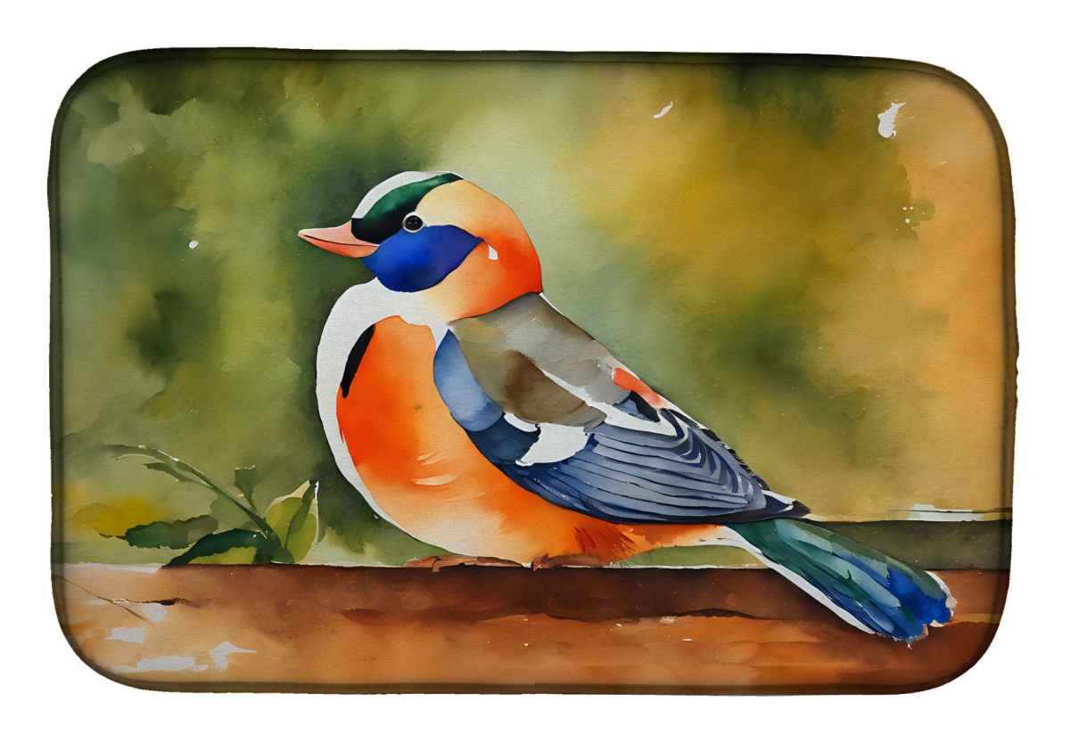 21 x 14 in. Unisex Mandarin Duck Dish Drying Mat