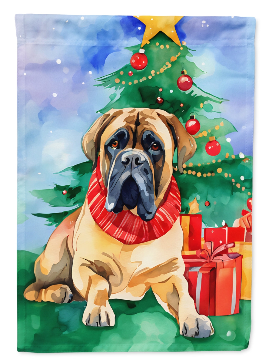 DAC3524CHF 40 x 28 in. Mastiff Christmas Polyester House Flag
