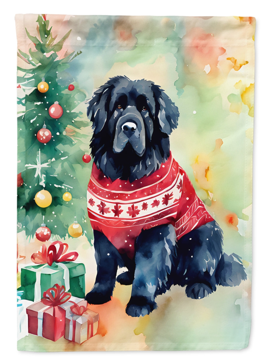 DAC3529CHF 40 x 28 in. foundland Christmas Polyester House Flag