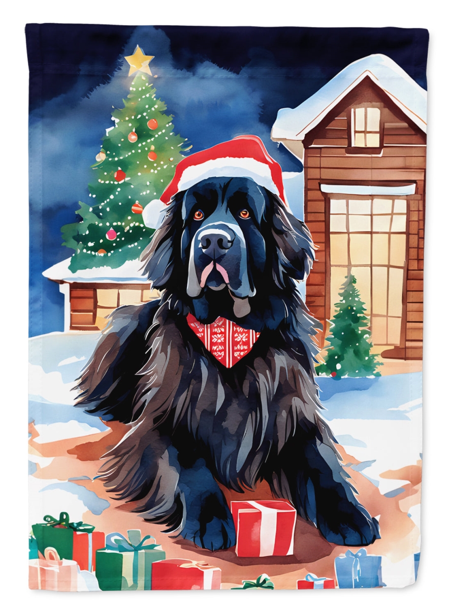 DAC3534CHF 40 x 28 in. foundland Christmas Polyester House Flag