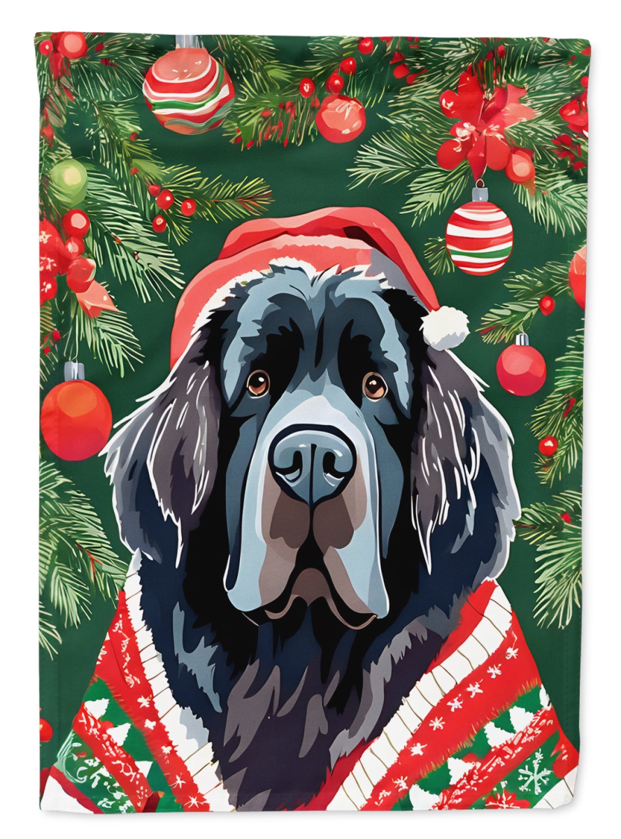 DAC3535CHF 40 x 28 in. foundland Christmas Polyester House Flag