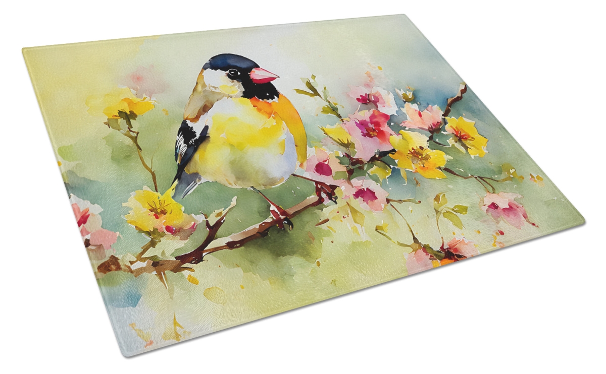 DAC3224LCB 15 x 12 in. Goldfinch Glass Cutting Board