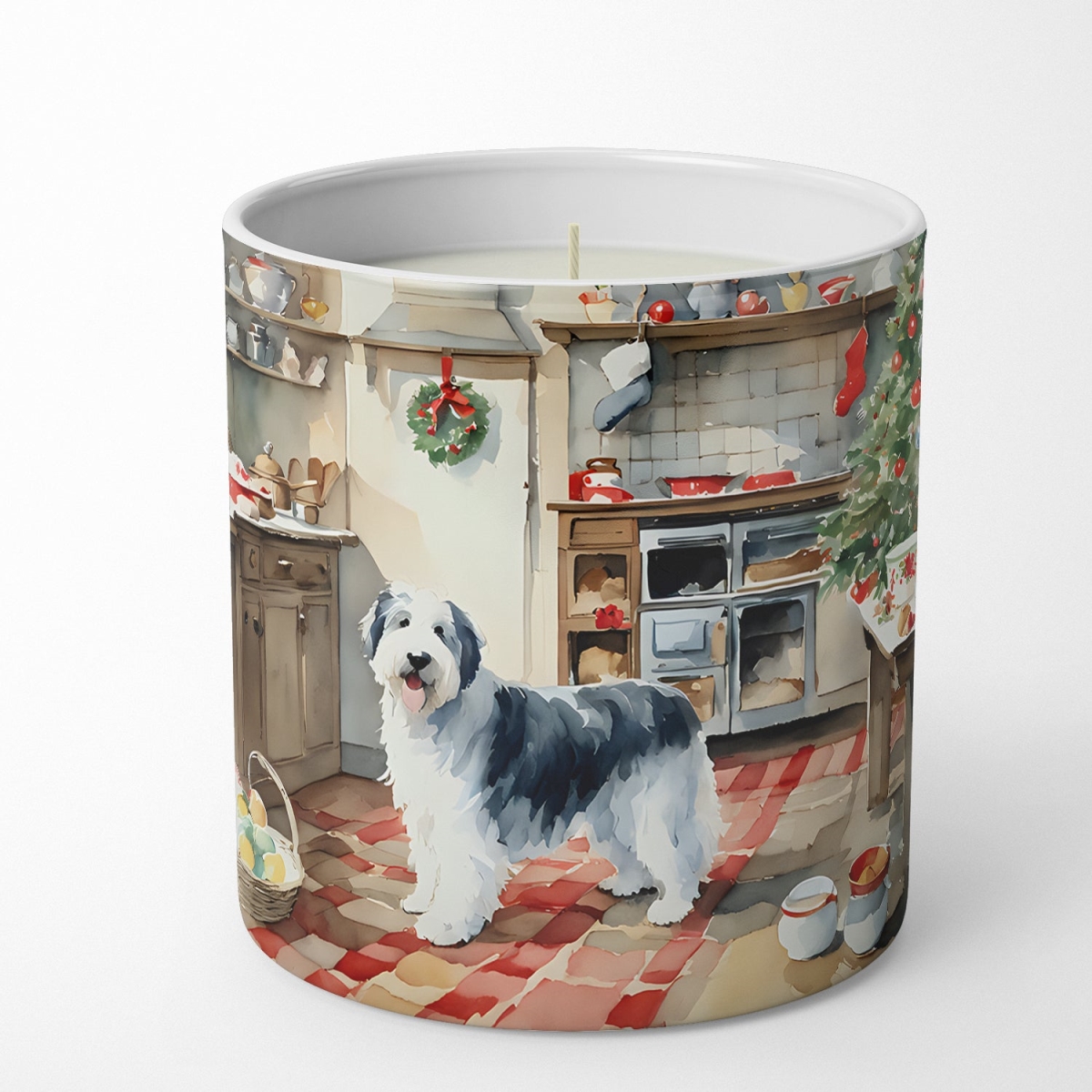 DAC3861CDL 10 oz Old English Sheepdog Christmas Cookies Decorative 100 Percent Soy Candle