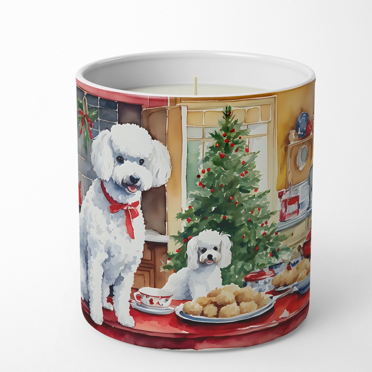 10 oz Poodle Christmas Cookies Decorative 100 Percent Soy Candle