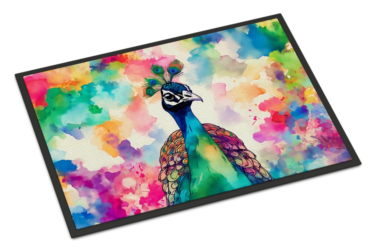 24 x 36 in. Unisex Hippie Animal Peacock Doormat