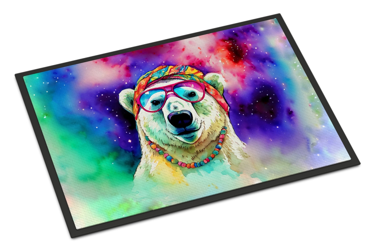 24 x 36 in. Unisex Hippie Animal Polar Bear Doormat