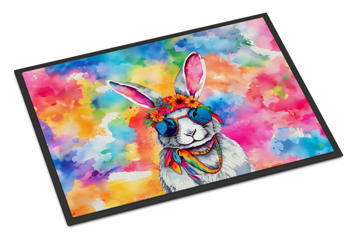 24 x 36 in. Unisex Hippie Animal Rabbit Doormat