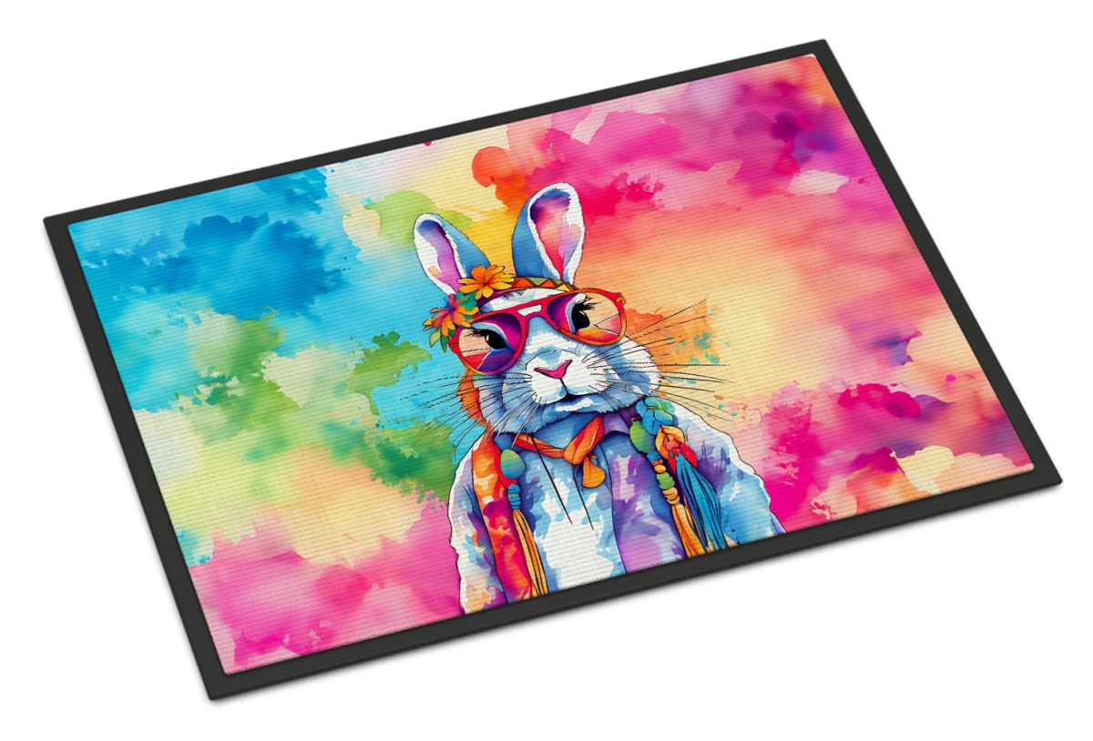 DAC4033JMAT 24 x 36 in.  Hippie Animal Rabbit Doormat