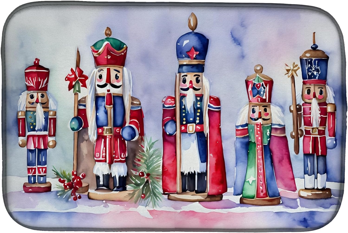 DAC3950DDM 21 x 14 in.  Christmas Nutcrackers Dish Drying Mat
