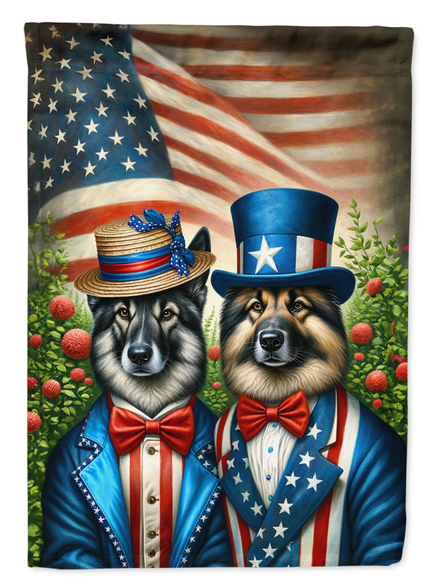 DAC4275GF 15.5 x 11.25 in. All American Norwegian Elkhound Polyester Fabric Garden Flag