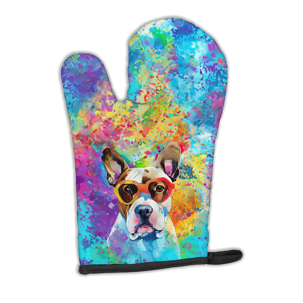 12 x 8.5 in. Unisex Boxer Hippie Dawg Polyester Oven Mitt