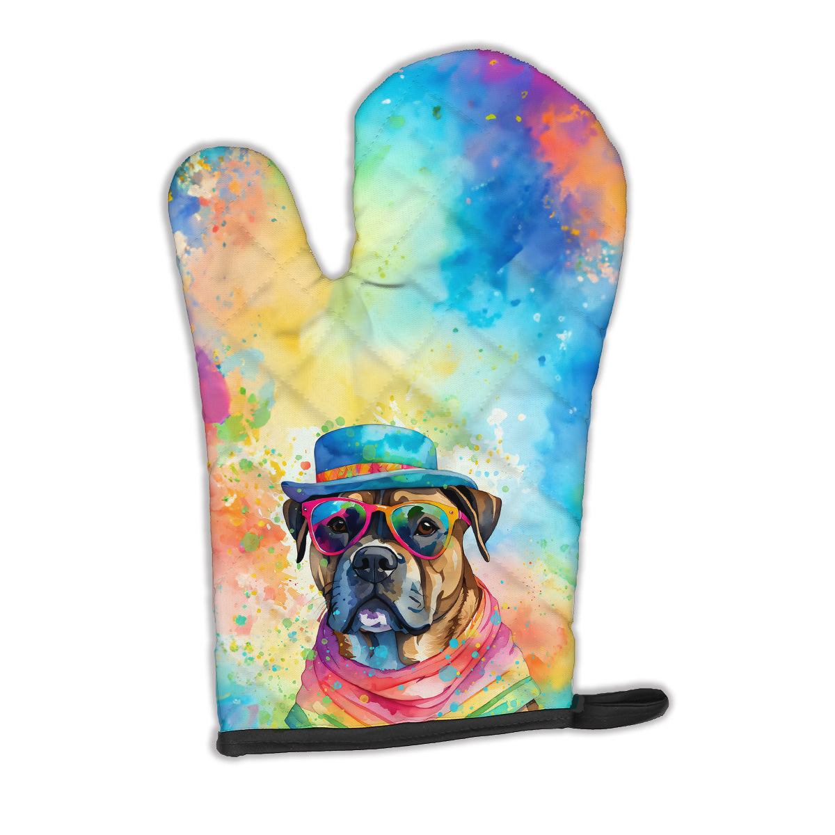 12 x 8.5 in. Unisex Cane Corso Hippie Dawg Polyester Oven Mitt