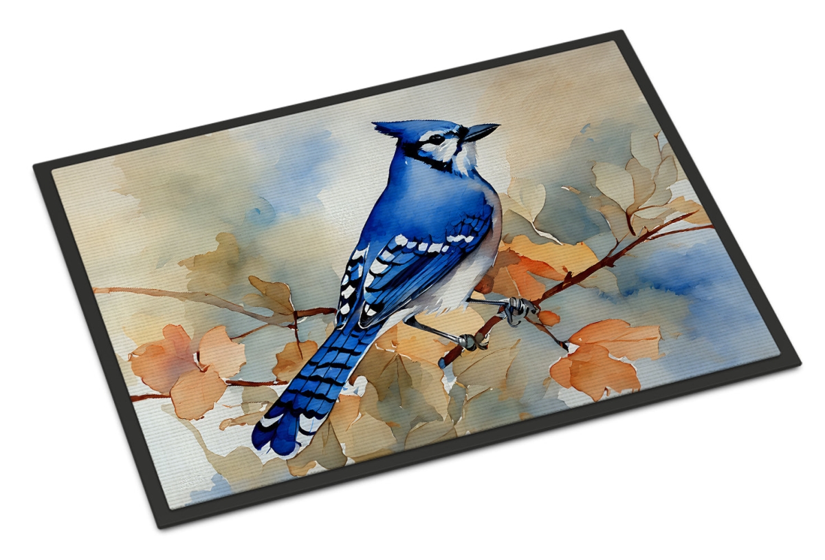 18 x 27 in. Unisex Blue Jay Doormat