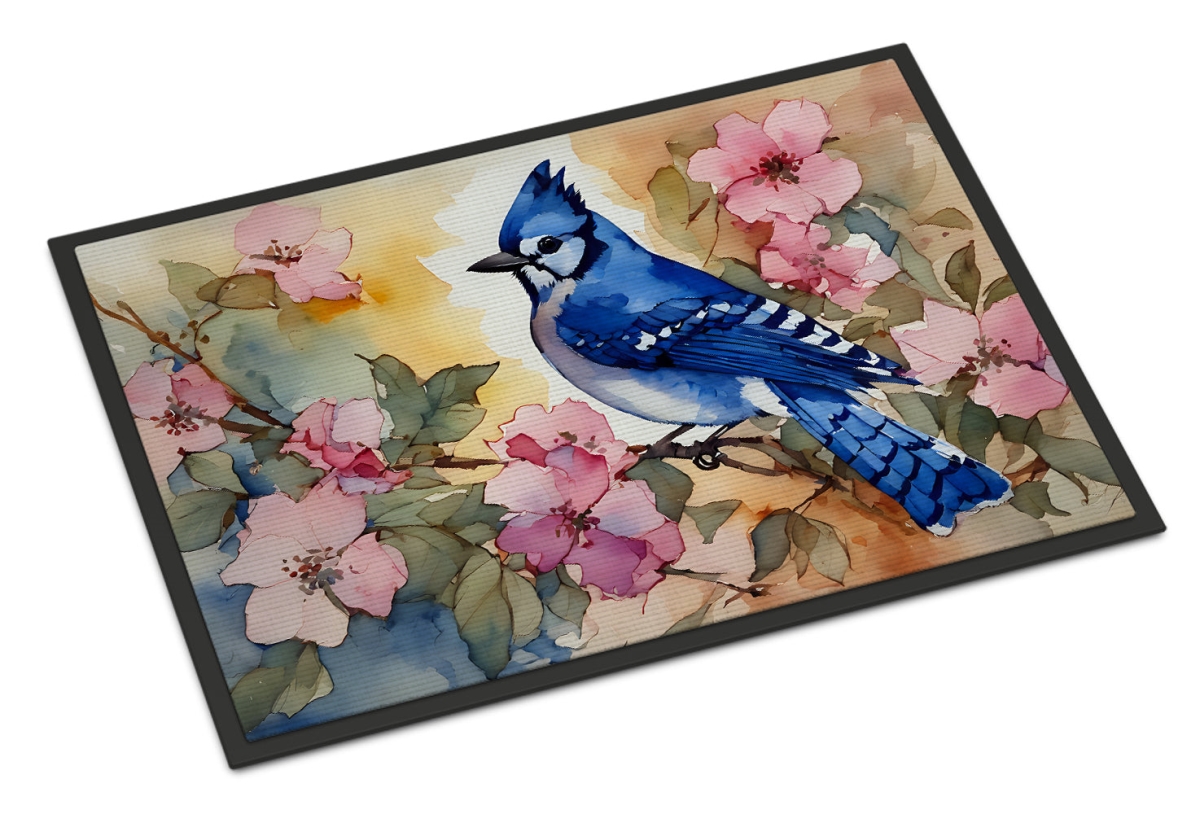 18 x 27 in. Unisex Blue Jay Doormat