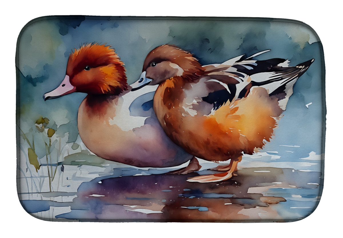 21 x 14 in. Unisex Redhead Duck Dish Drying Mat