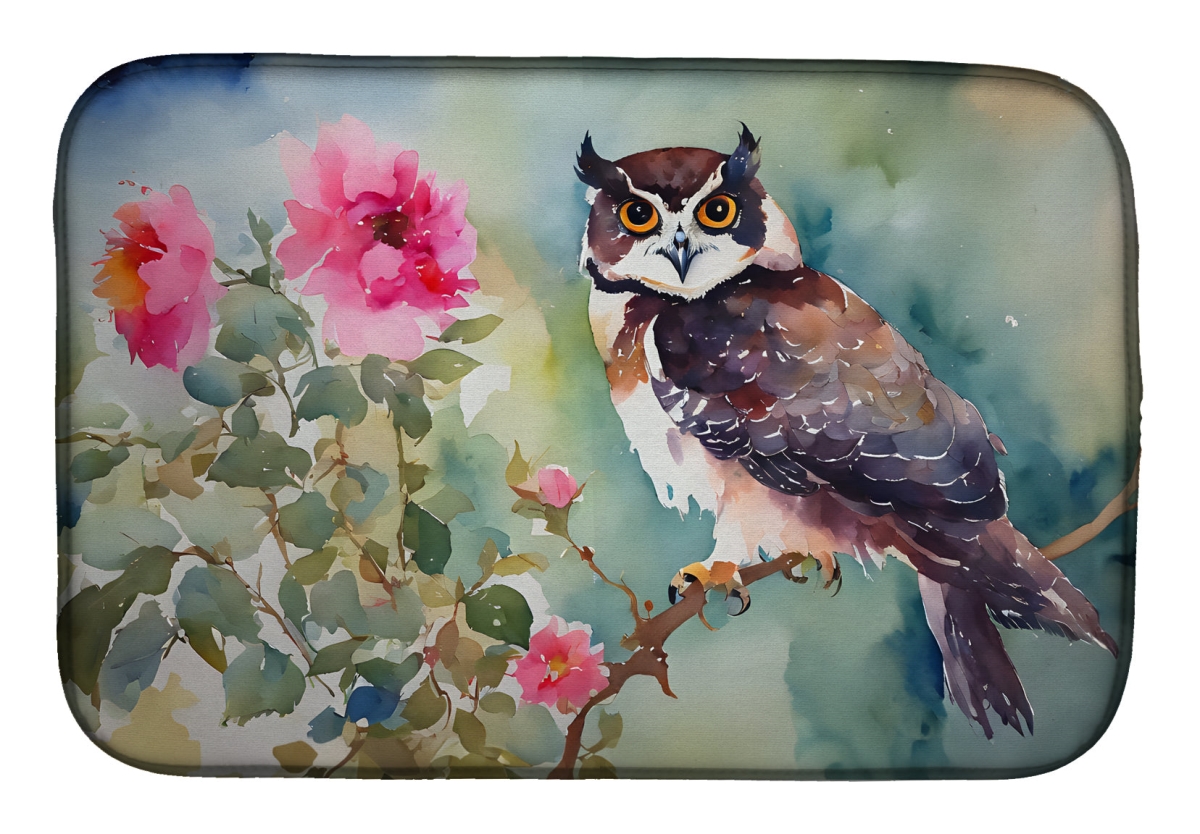 DAC3269DDM 21 x 14 in.  Spectacled Owl Dish Drying Mat