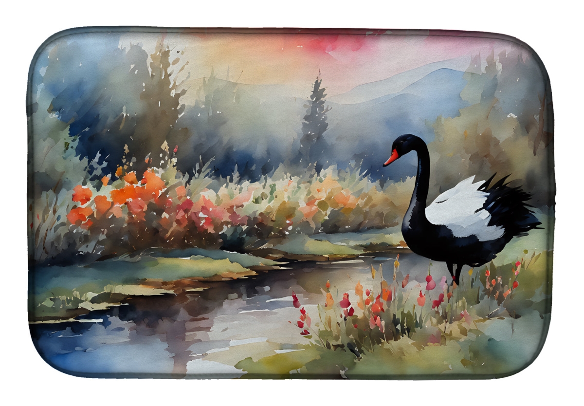 DAC3271DDM 21 x 14 in.  Black Swan Dish Drying Mat